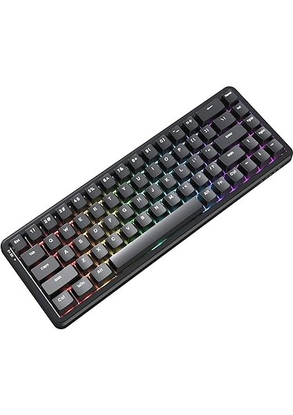 Ajazz AK680 Max%68 Manyetik Switch, 3000MAH Batarya 8000 Hz KABLOLU-1000 Hz Polling Rate Kablosuz Manyetik Klavye Rgb Arkadan Aydınlatmalı Özelleştirilebilir Tuşlar (AK680 Max - Siyah) fiyatları