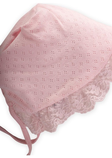 Fistolu Bağlamalı Bebek Şapka 0-1 Yaş Pembe fiyatları