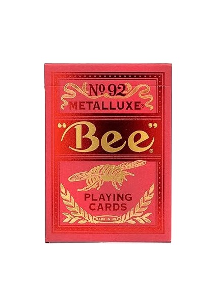 Metalluxe Oyun Kartları - Kırmızı Folyo Elmas Desenli Sırt fiyatları