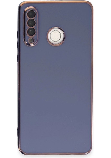 Huawei P30 Lite Kılıf Volet Silikon - Mavi