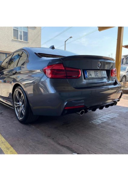 Bmw F30 2012 - 2018 M Difüzör (Plastik) Parlak Siyah