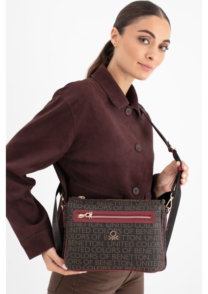 Benetton Kadın Çapraz Çanta Kahve-Bordo BNT1637