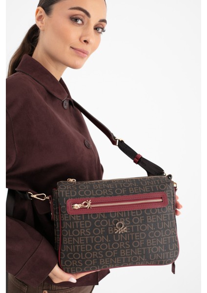 Benetton Kadın Çapraz Çanta Kahve-Bordo BNT1637 fiyatları