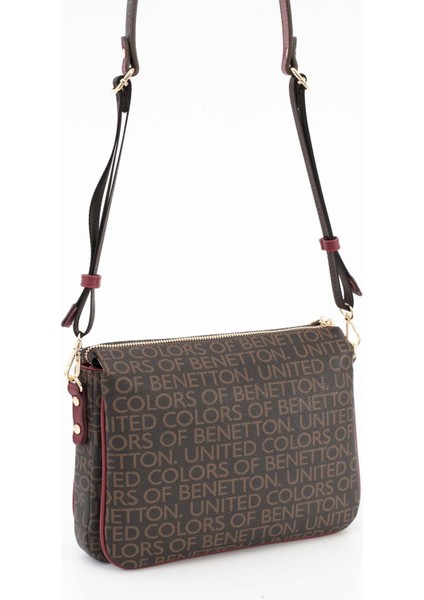 Benetton Kadın Çapraz Çanta Kahve-Bordo BNT1637 indirimleri