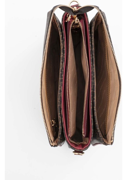 Benetton Kadın Çapraz Çanta Kahve-Bordo BNT1637