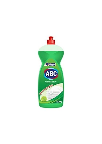 Abc Deterjan 4'lü Hijyen Sistemi Misket Limon Kokulu Bulaşık Deterjanı (1 x 1370 G) modelleri