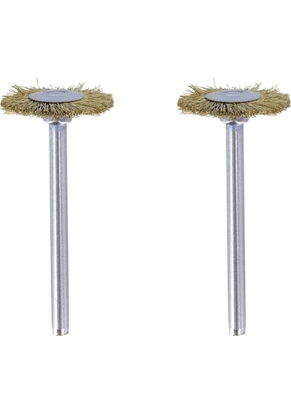 535 Pirinç Fırça, Altın, Bronz ve Bakır Temizleme, 19 Mm, 2'li