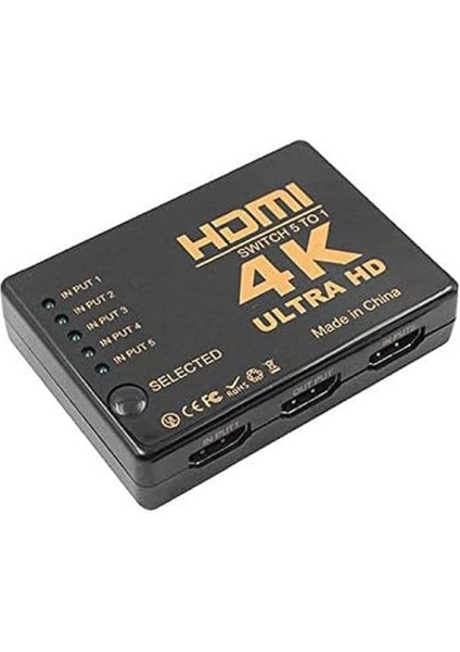 SL-HSW4K55 HDMI 5to1 Swıtch 4k*2k, Ir +Adaptör