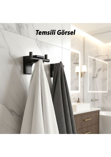 Siyah Ikili Askılık Vidalı Paslanmaz Metal Duvar Askısı Banyo Mutfak Tuvalet Için Modern Şık Tasarım fırsatları