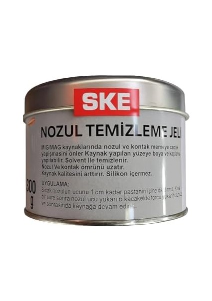 Ske Nozul Temizleme Jeli, Gazaltı Kaynak Pasta, 300 Gr, Mıg/mag Uyumlu, Çapak Önleyici, Silikon Içermez, Solventle Temizlenebilir, Yüzey Dostu, Endüstriyel Jel modelleri