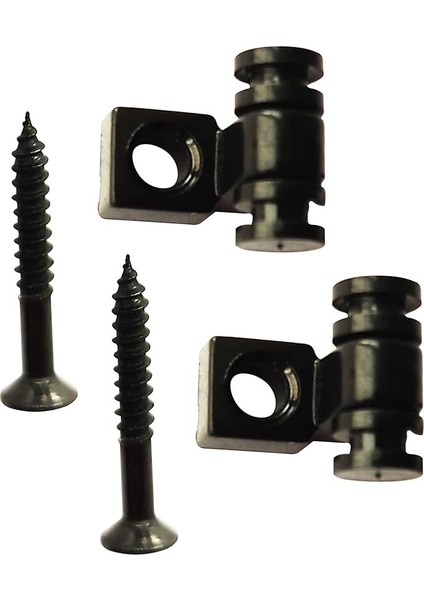 Elektro Gitar Rulo Tel Ağaç Tutucu Çamurluk Strat Stratocaster Tele Tele Telecaster Tel Kılavuzları Vidaların Değiştirilmesi, 1 Çift Siyah