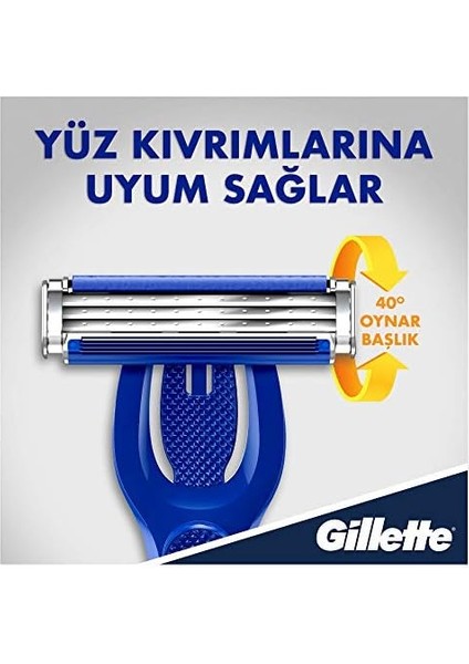 Gillette Blue3 Hybrid Erkek Tıraş Makinesi + Yedek Tıraş Bıçağı 9'lu fiyatları