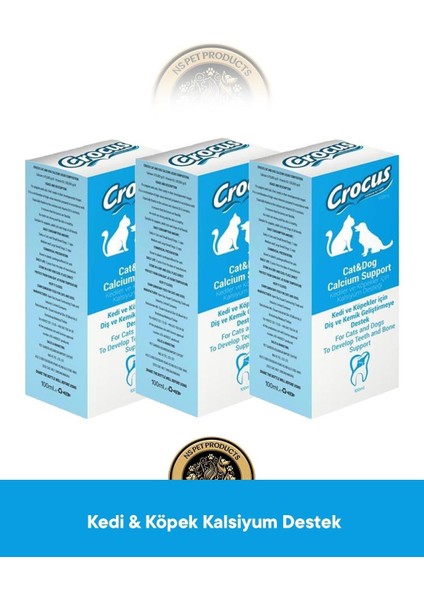 Kedi&köpek Kalsiyum Destek 3X100ML fiyatları