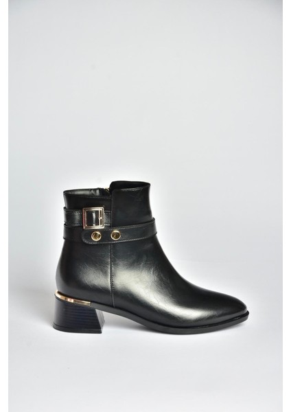 V518978109 Siyah Kalın Alçak Topuklu Kadın Bot indirimleri