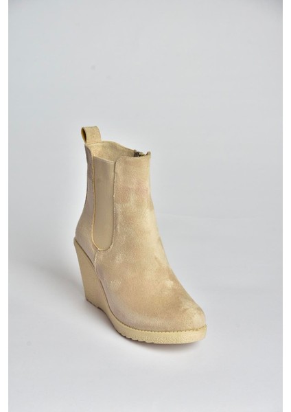 V361197002 Ten Süet Dolgu Topuklu Kadın Bot indirimleri