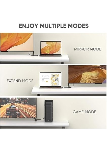 8k 60Hz 4K 144Hz V1.4 Displayport Görüntü ve Ses Aktarım Kablosu 2 Metre indirimleri