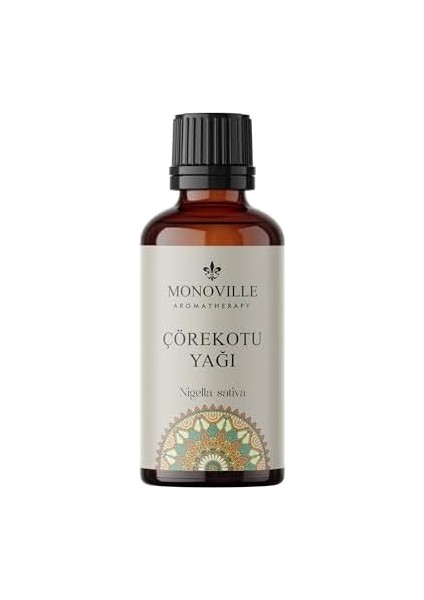 Monoville Çörek Otu Yağı 30 ml Soğuk SIKIM%100 Saf ve Doğal (Cumin Seed Oil)