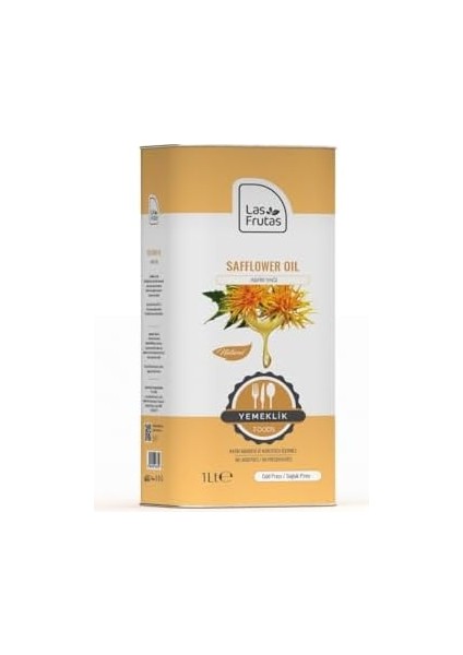 Las Frutas Yemeklik Aspir Yağı 1 L –%100 Soğuk Sıkım Bitkisel Yağ | Katkısız ve Doğal | Omega 6 Zengini