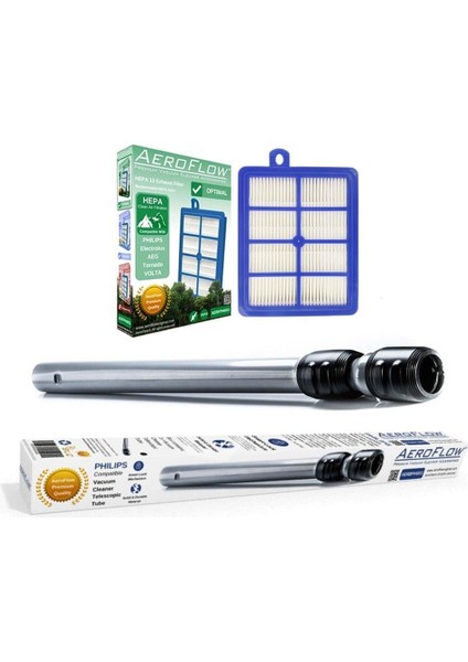 Philips Uyumlu XB9125 XB9155 FC9911 FC9919 FC9923 FC9925 FC9926 FC9928 FC9931 FC9934 Marathon Ultimate Çelik Borusu ve Hepa Filtresi