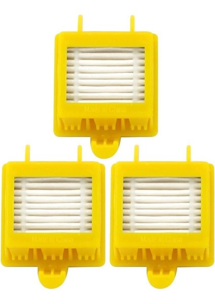 Irobot Roomba Uyumlu 625, 600, 500 Serisi Robot Süpürge 3’lü Hepa Filtre Seti