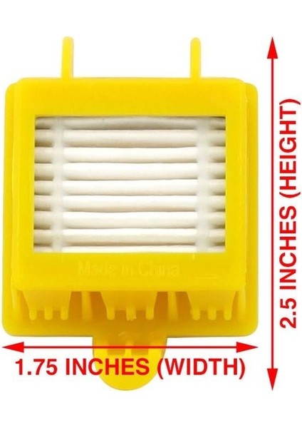 Irobot Roomba Uyumlu 625, 600, 580, 570, 562, 560, 540, 535, 532, 530, 500, 700 Robot Süpürge Hepa Filtresi 6 Adet fiyatları