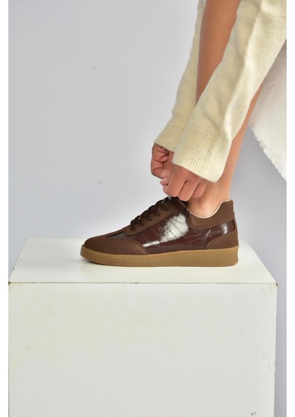 V820104802 Kahverengi Süet Spor Ayakkabı Sneakers fiyatları