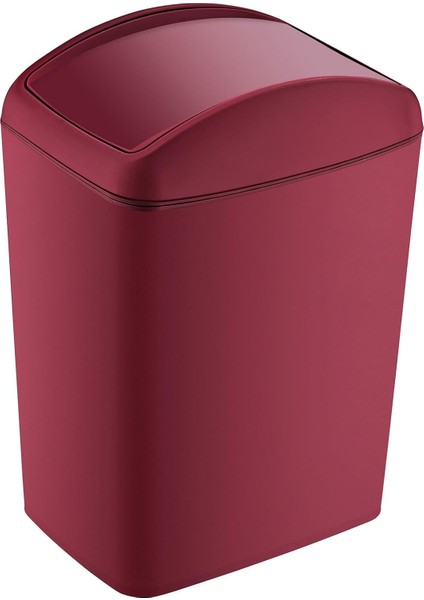 Soft Çöp Kutusu Döner Kapak 5 Lt Carmen Kırmızı