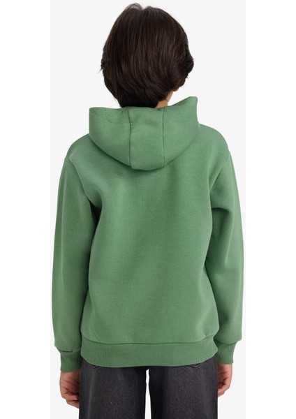 Erkek Çocuk Minecraft Kapüşonlu İçi Yumuşak Tüylü Sweatshirt F9904A825WN indirimleri