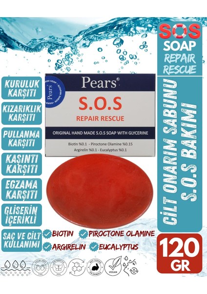Pears Gliserinli S.o.s Onarım Sabunu, 120 Gram