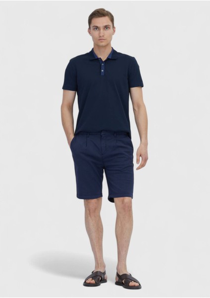 Lacivert Düz Polo Yaka %100 Pamuk T-Shirt fiyatları