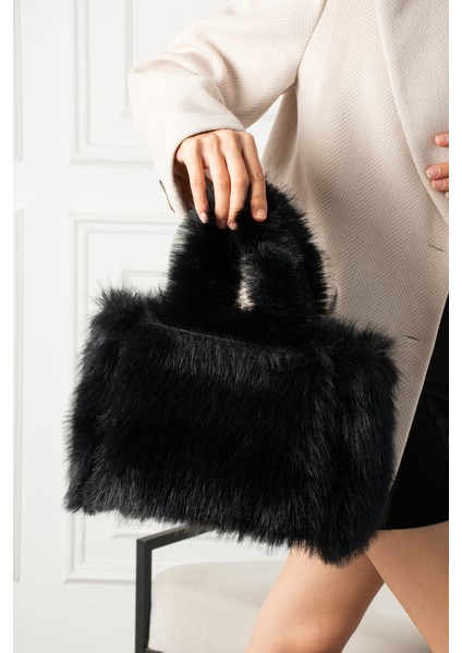 Pufy Kadın Peluş El ve Omuz Çantası Kulplu ve Ayarlanabilir Uzun Askılı fiyatları