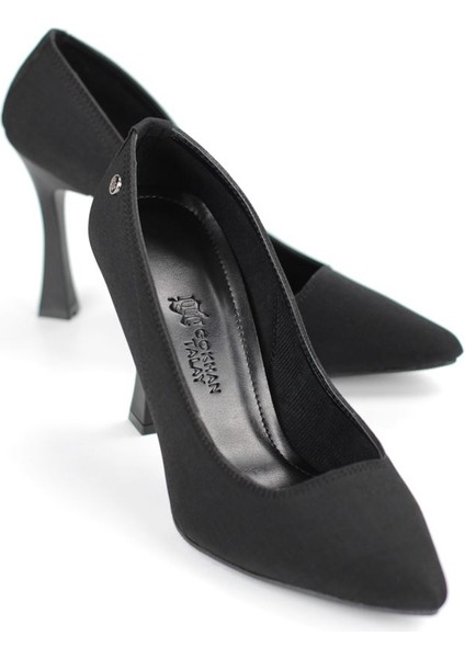 Odette Esnek Yumuşak Kaymaz Taban (10 Cm) Siyah Süet Kadın Topuklu Ayakkabı fiyatları