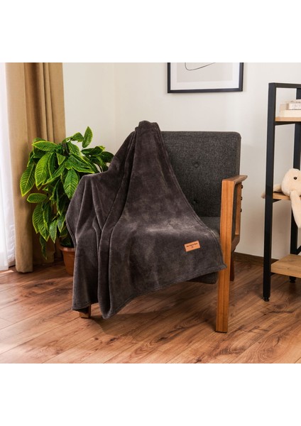 Soft Cozy Wellsoft Tv Battaniyesi - Antrasit - 120X160 cm