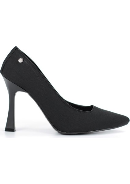 Odette Esnek Yumuşak Kaymaz Taban (10 Cm) Siyah Süet Kadın Topuklu Ayakkabı modelleri