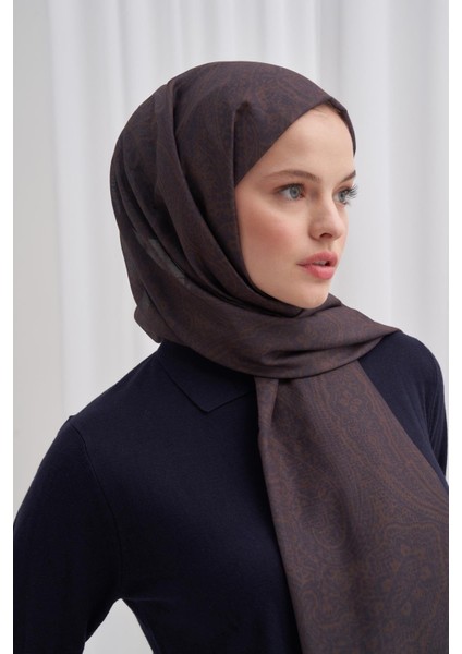 Nilla Pamuklu Şal Mist Kahverengi modelleri