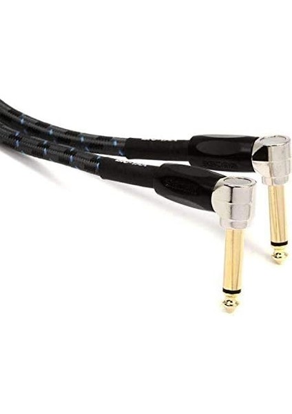 BIC-1AA Studio Grade Instrument Cable, Patch/pedal Kablosu, Sağ Açılı 1/4 Inç Konnektörler, 1 Ft/30 cm Uzunluk fırsatları
