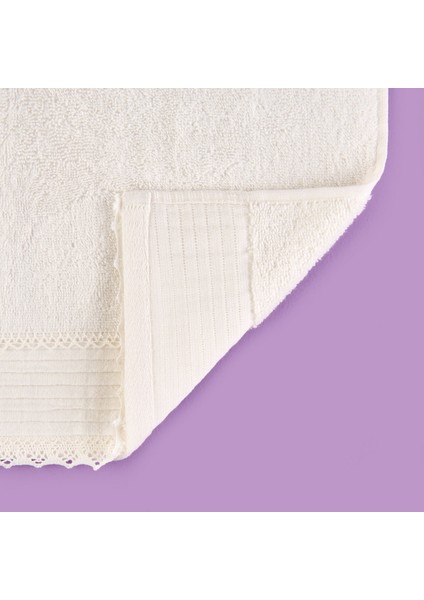 Soft French Cottage Kroşeli Yüz Havlusu - Ekru - 50X90 cm modelleri