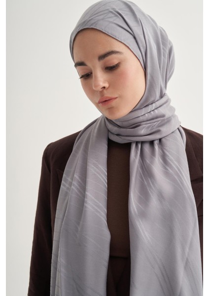 Simetrik Jakar Italyan Ipekli Şal Silver Gri fiyatları
