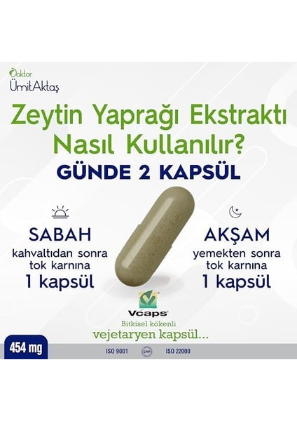 Dr. Ümit Aktaş Zeytin Yaprağı Ekstraktı - 60 Kapsül modelleri