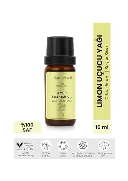 Bade Natural Limon Uçucu Yağı, 1 Paket (1 x 10 Ml) fiyatları