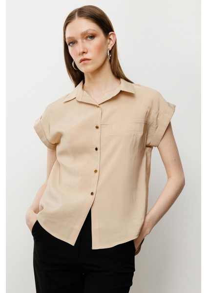 54405 Onteks Tek Cepli Kısa Kol Gömlek modelleri