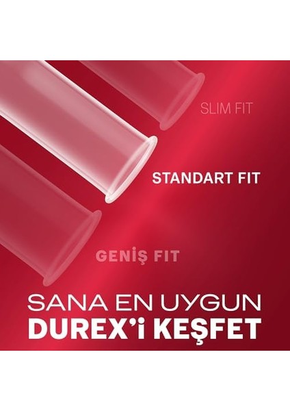 Durex Yakın Hisset Ince Prezervatif 30'lu, Standart Fit fiyatları