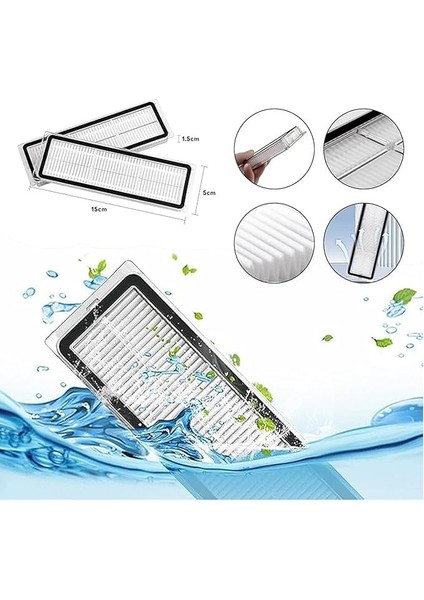 Robot Vacuum S10 PLUS,S10+,X10 PLUS,X10+,X20+X20 Plus Uyumlu 2 Adet Hepa Filtre indirimleri