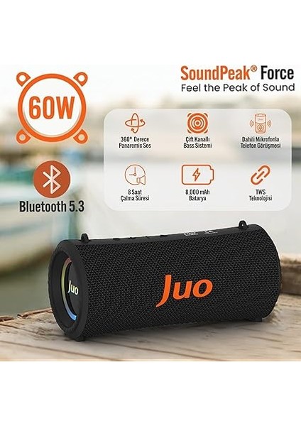 Soundpeak Force 60W Rgb Bluetooth Hoparlör Kablosuz Taşınabilir Speaker modelleri