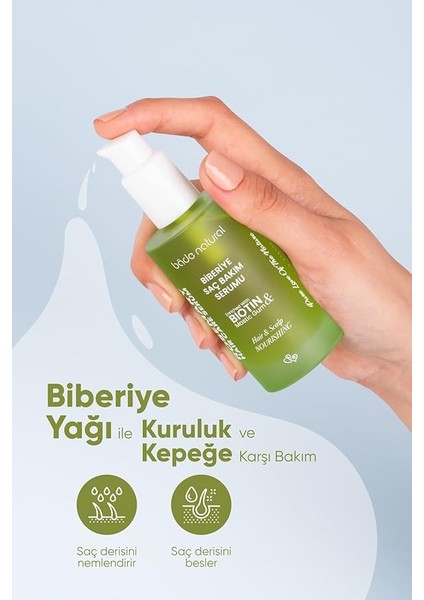 Natural Biberiye Dökülme Karşıtı ve Güçlendirici Komple Saç Bakım Seti fırsatları