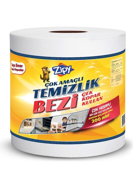 Dev Rulo Yeni 200 Adet Temizlik Bezi Çok Amaçlı Ultra Dayanıklı Bez fiyatları