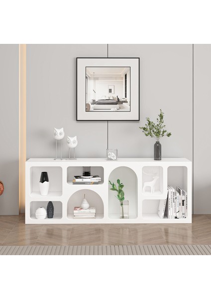 Bohem Kitaplık 135 cm Mebran - Beyaz fiyatları