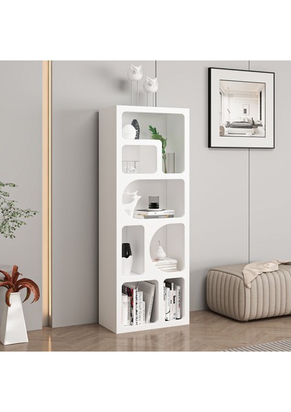 Bohem Kitaplık 135 cm Mebran - Beyaz modelleri