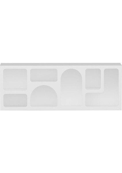 Bohem Kitaplık 135 cm Mebran - Beyaz