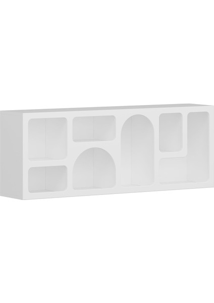 Bohem Kitaplık 135 cm Mebran - Beyaz